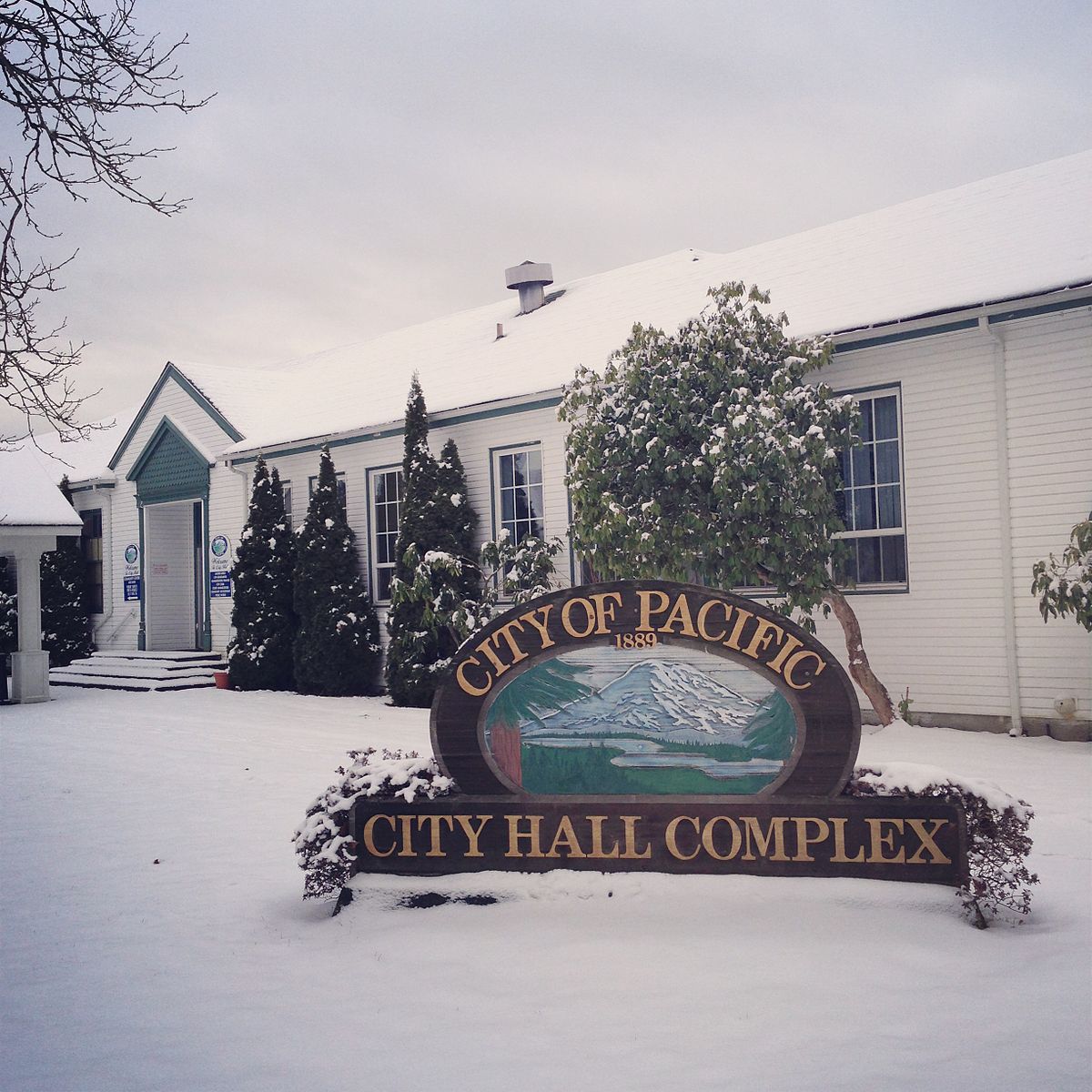 City Hall - snow